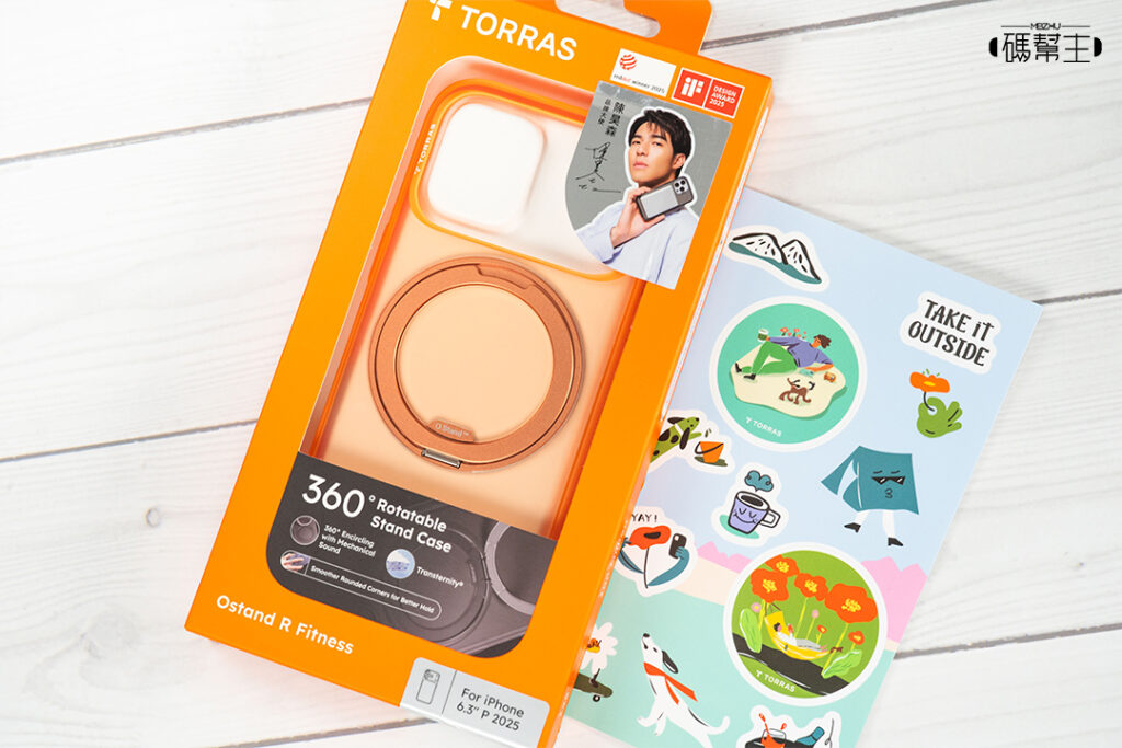 TORRAS Ostand R Fitness 內容物包含貼紙