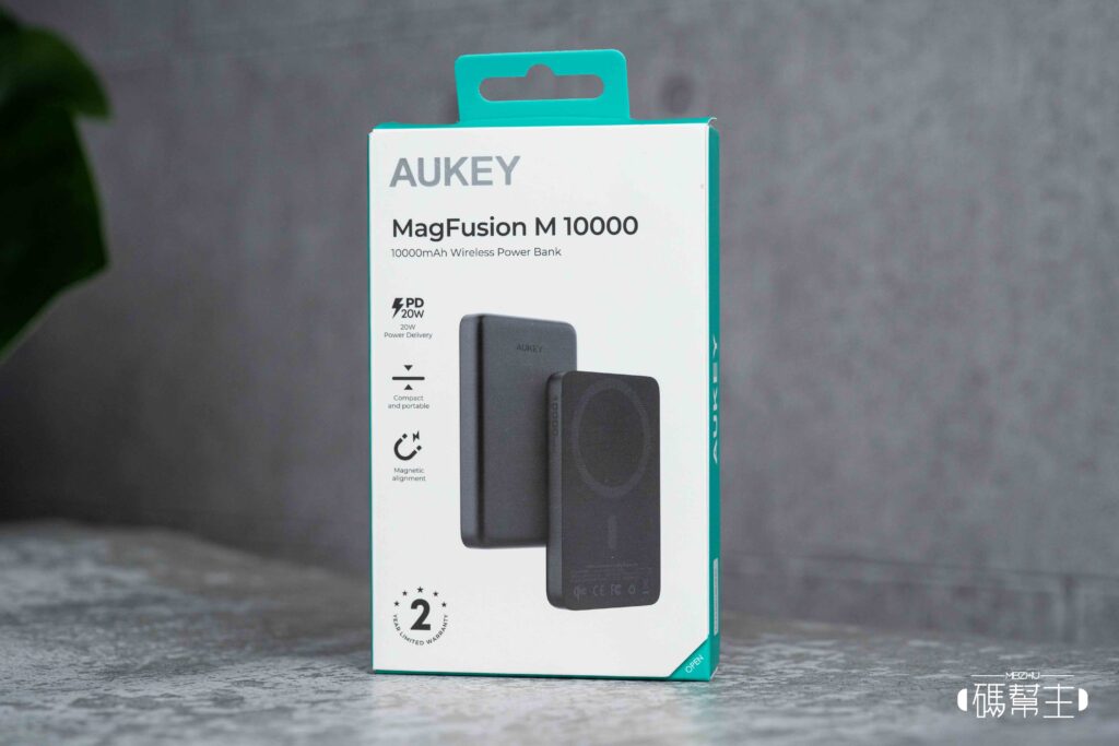AUKEY MS08 Qi2 行動電源實測開箱:磁吸穩不穩?會不會太厚?一天充兩次夠嗎? 1 aukey ms08外包裝